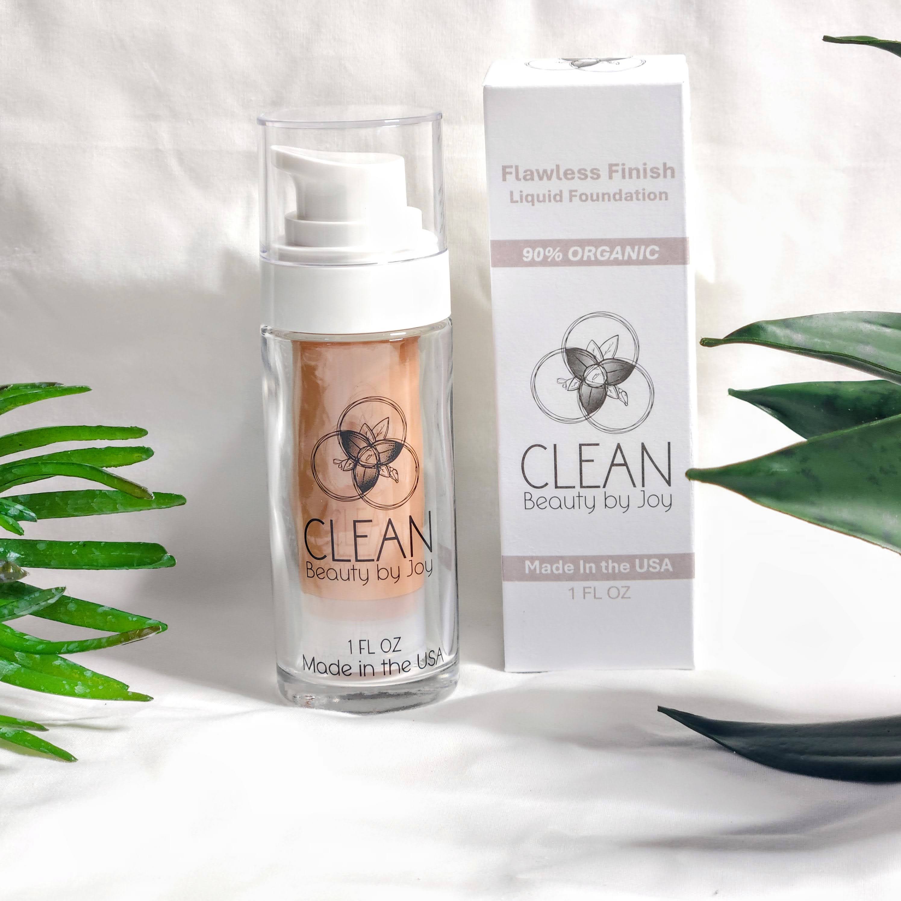 Liquid Foundation; organic, vegan, gluten-free; non-toxic makeup
