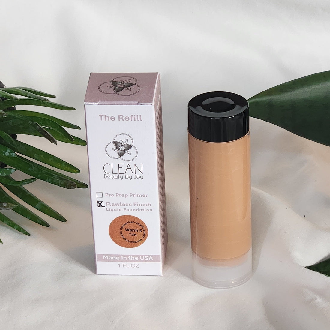 sustainable, eco-friendly, refillable foundation makeup