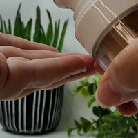 pumping foundation onto hand